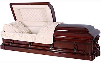 8900 Solid Mahogany casket
