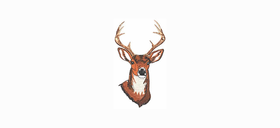576-A-Deer Head Panel