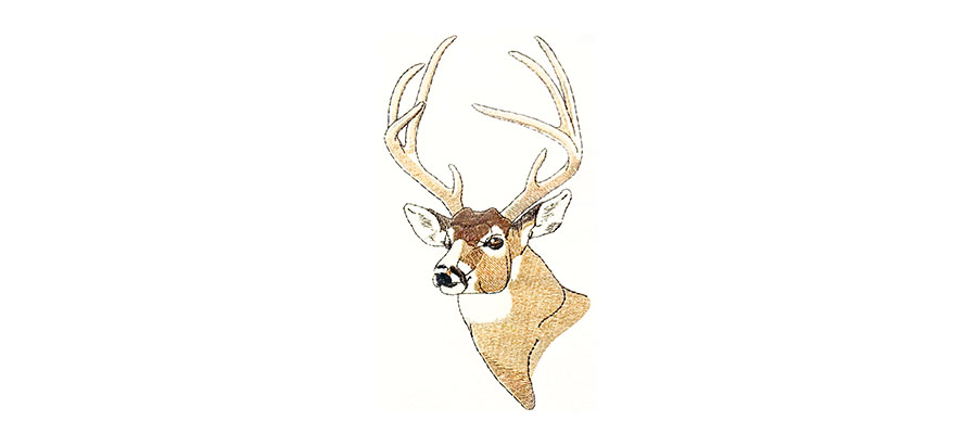 583-A-Deer Head Panel